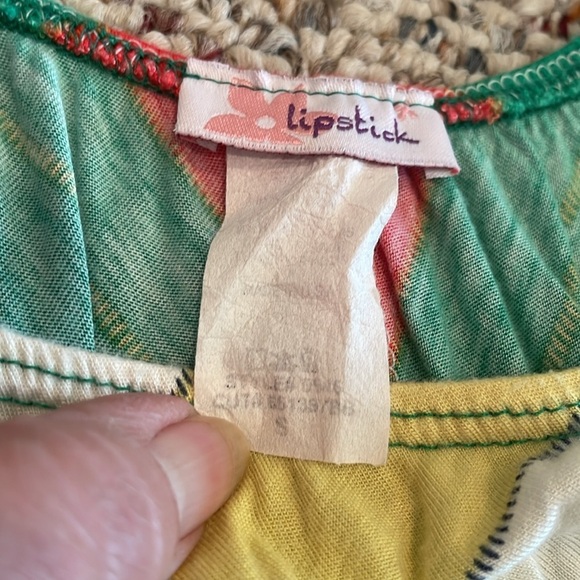 Lipstick Colorful Banded Top With Stripes. Small - Picture 4 of 9